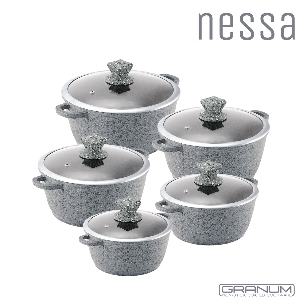 Nessa Granum Diecast Stockpot Set 5pc